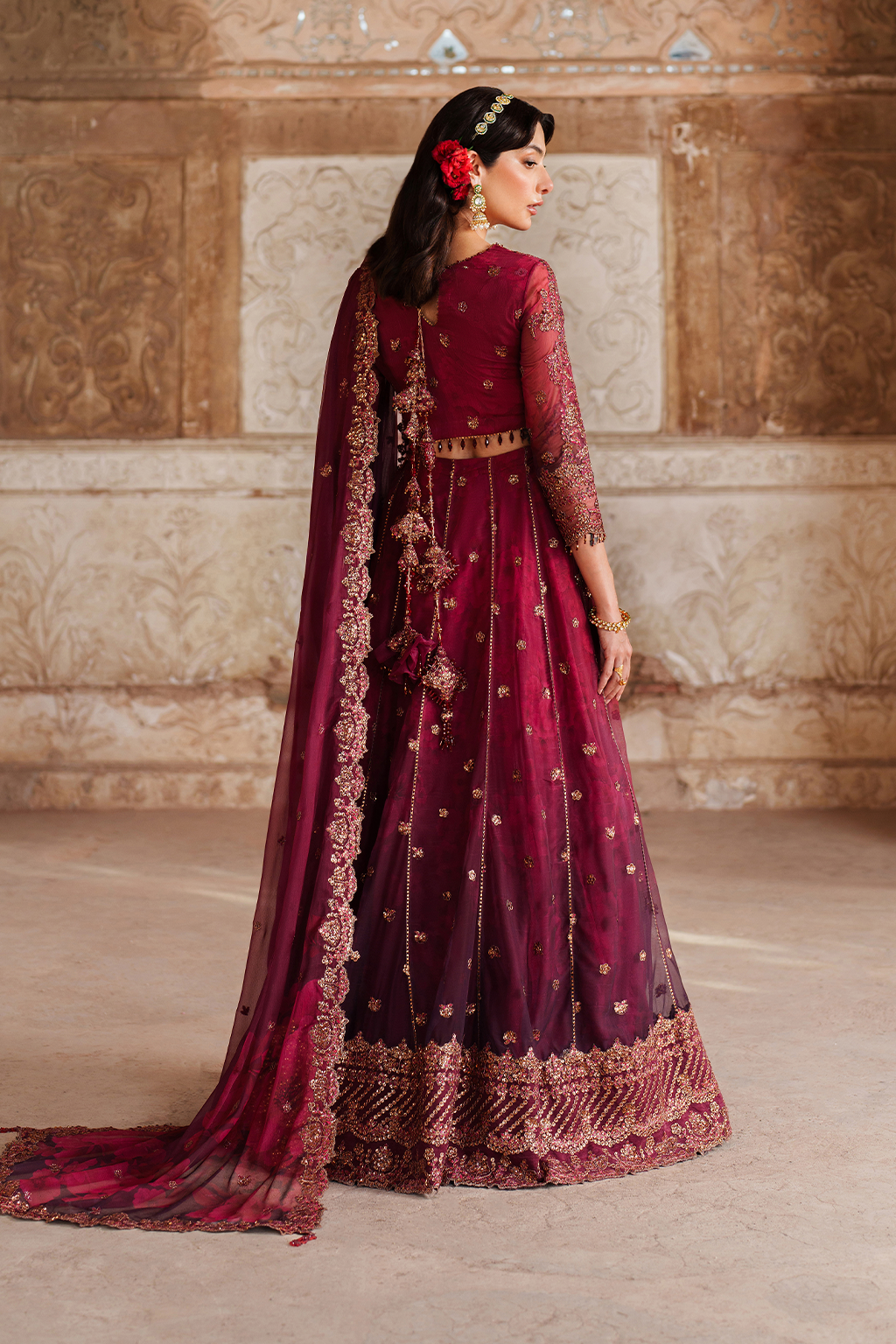 UE-554 Printed Chiffon - Iznik