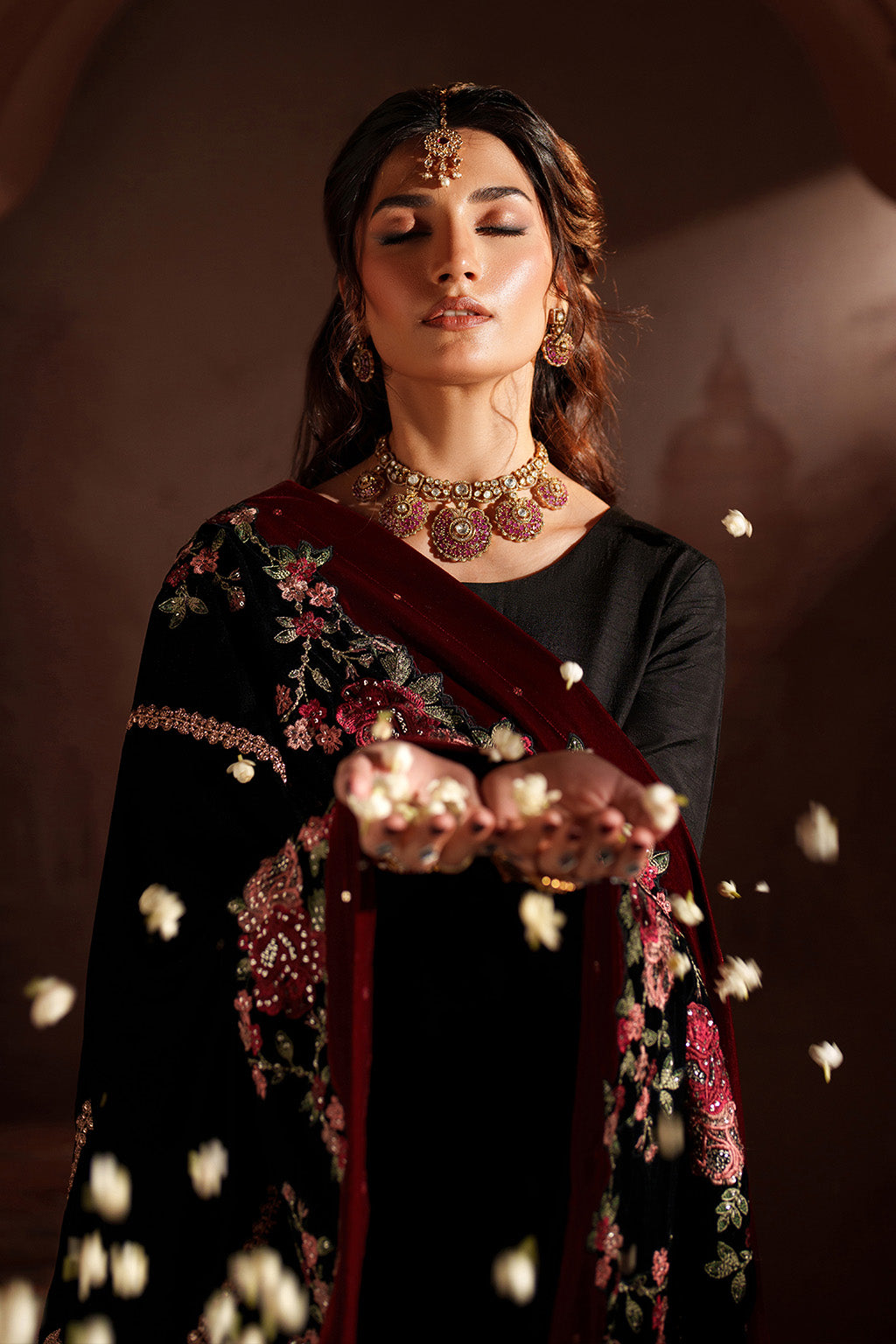 IV-59 Embroidered Velvet