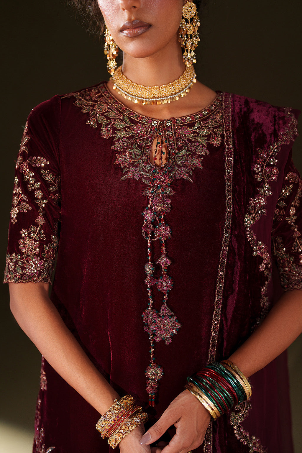 IV-71  Embroidered Velvet