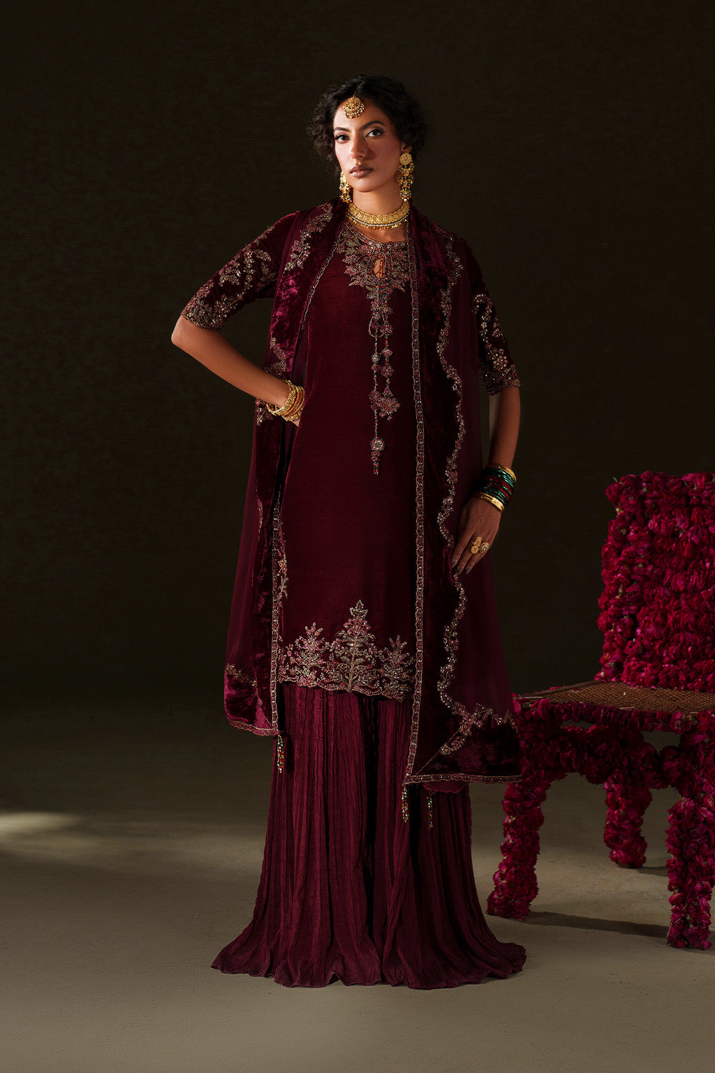 IV-71  Embroidered Velvet