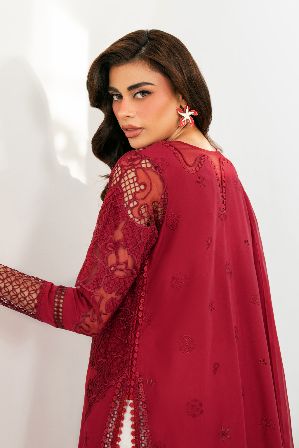 Embroidered Lawn dress - Iznik