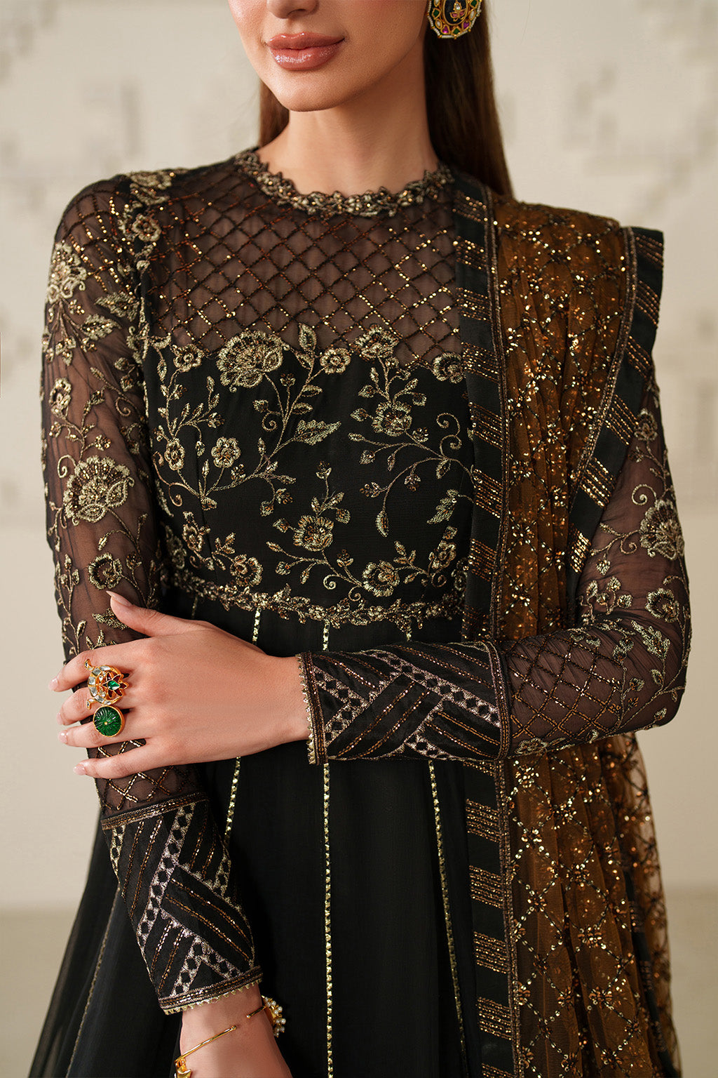 UE-621 Embroidered Chiffon
