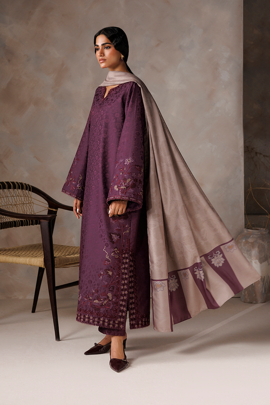UE-740 Embroidered Viscose Jacquard