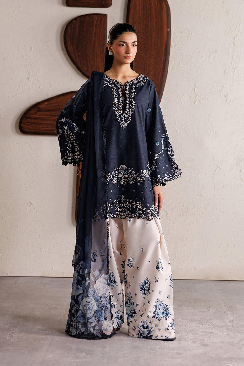 IBE-02 Embroidered Lawn Secondary image