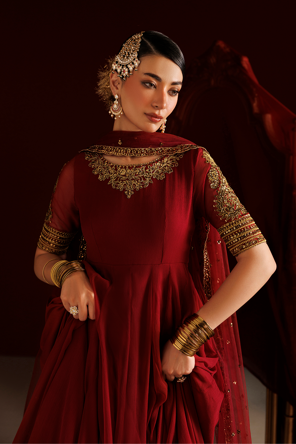 CC-111 Embroidered Chiffon Secondary image