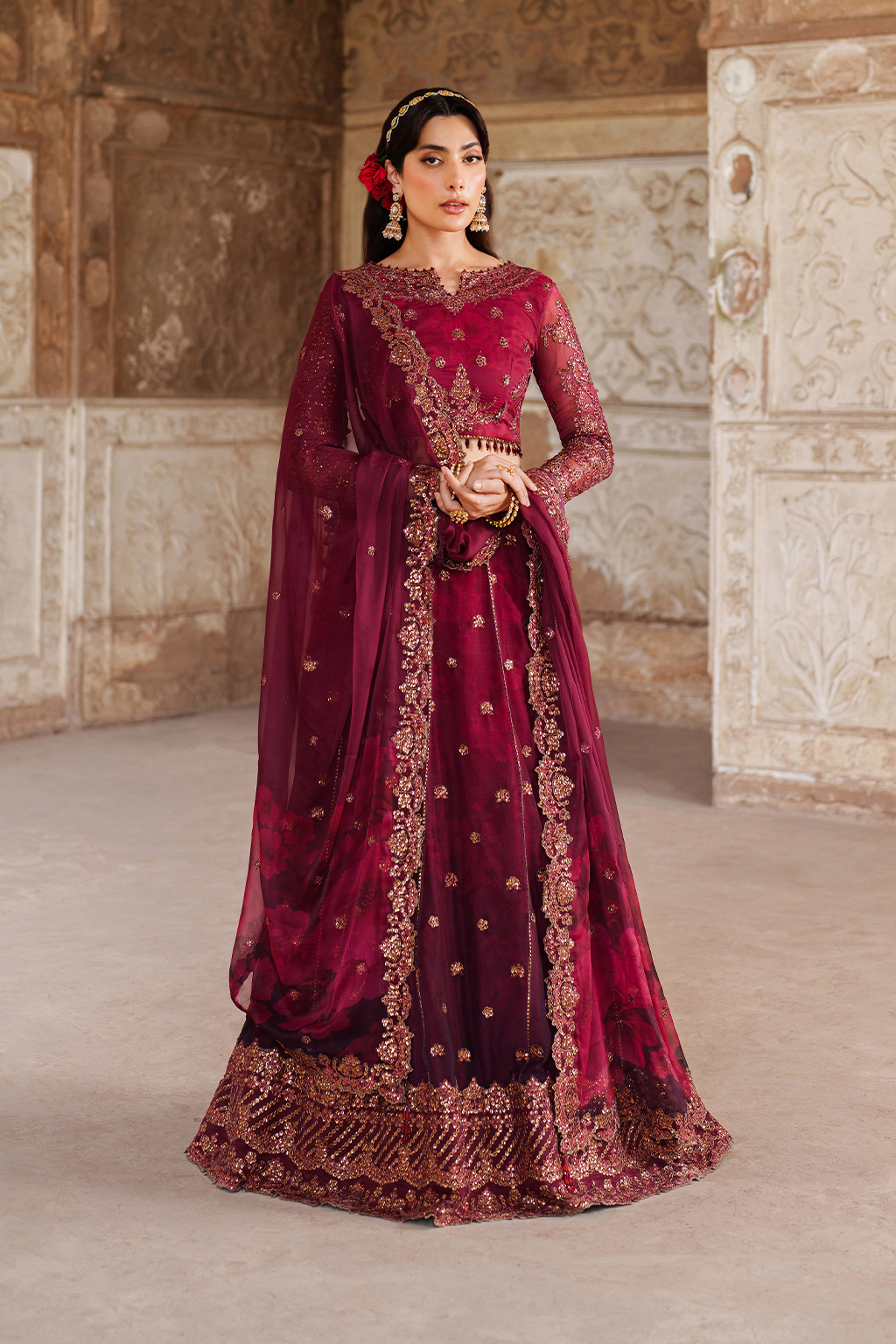 UE-554 Printed Chiffon - Iznik