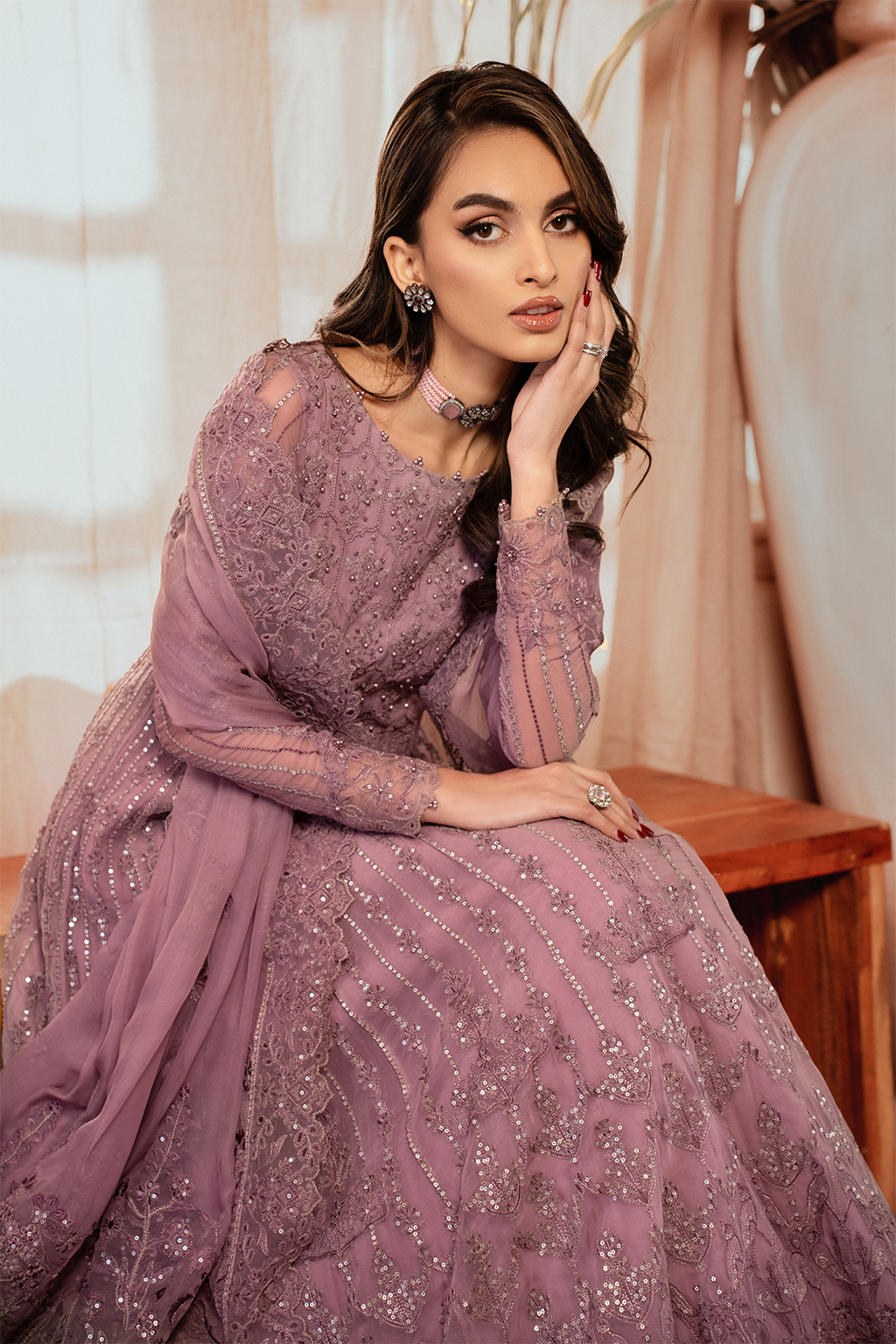 ICK-02 Embroidered Chiffon - Iznik Global