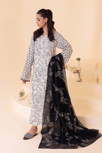 UE-261 Embroidered Lawn - Iznik