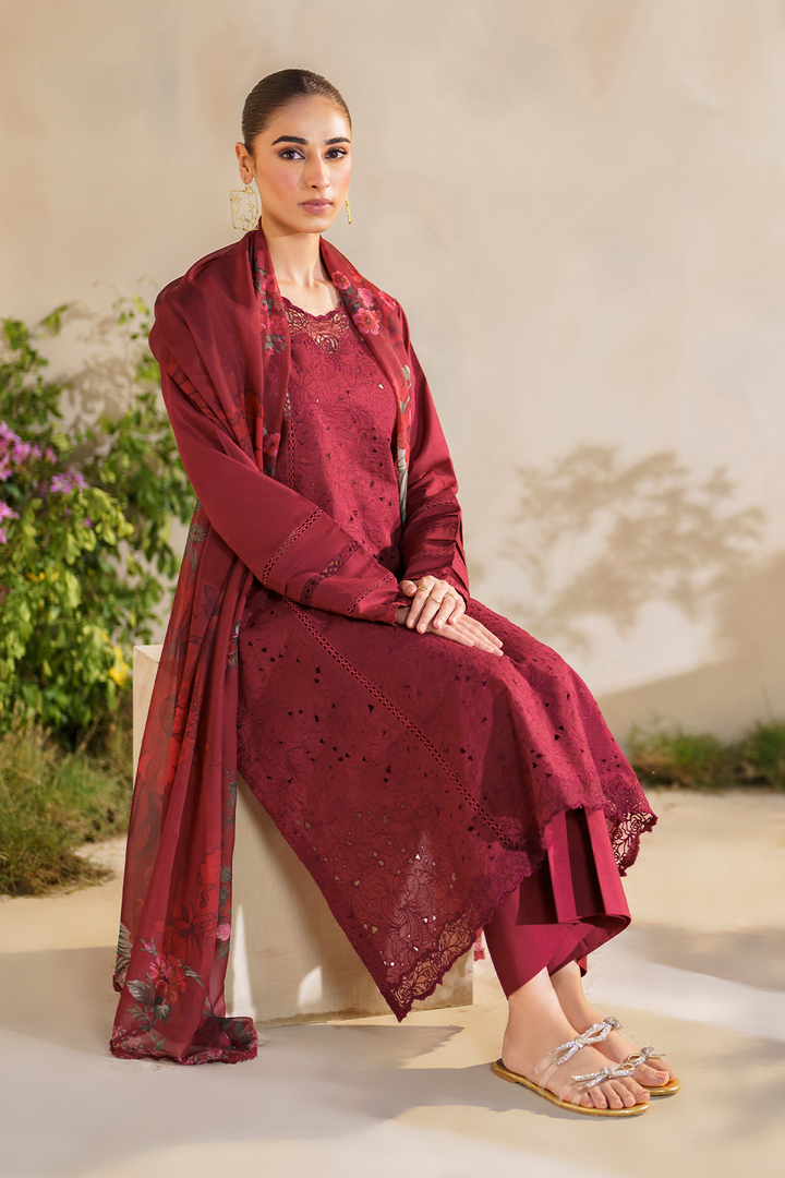 SFL-02 Embroidered Lawn - Iznik