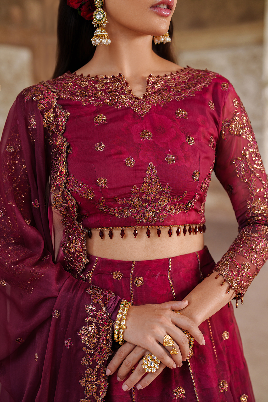 UE-554 Printed Chiffon Secondary image