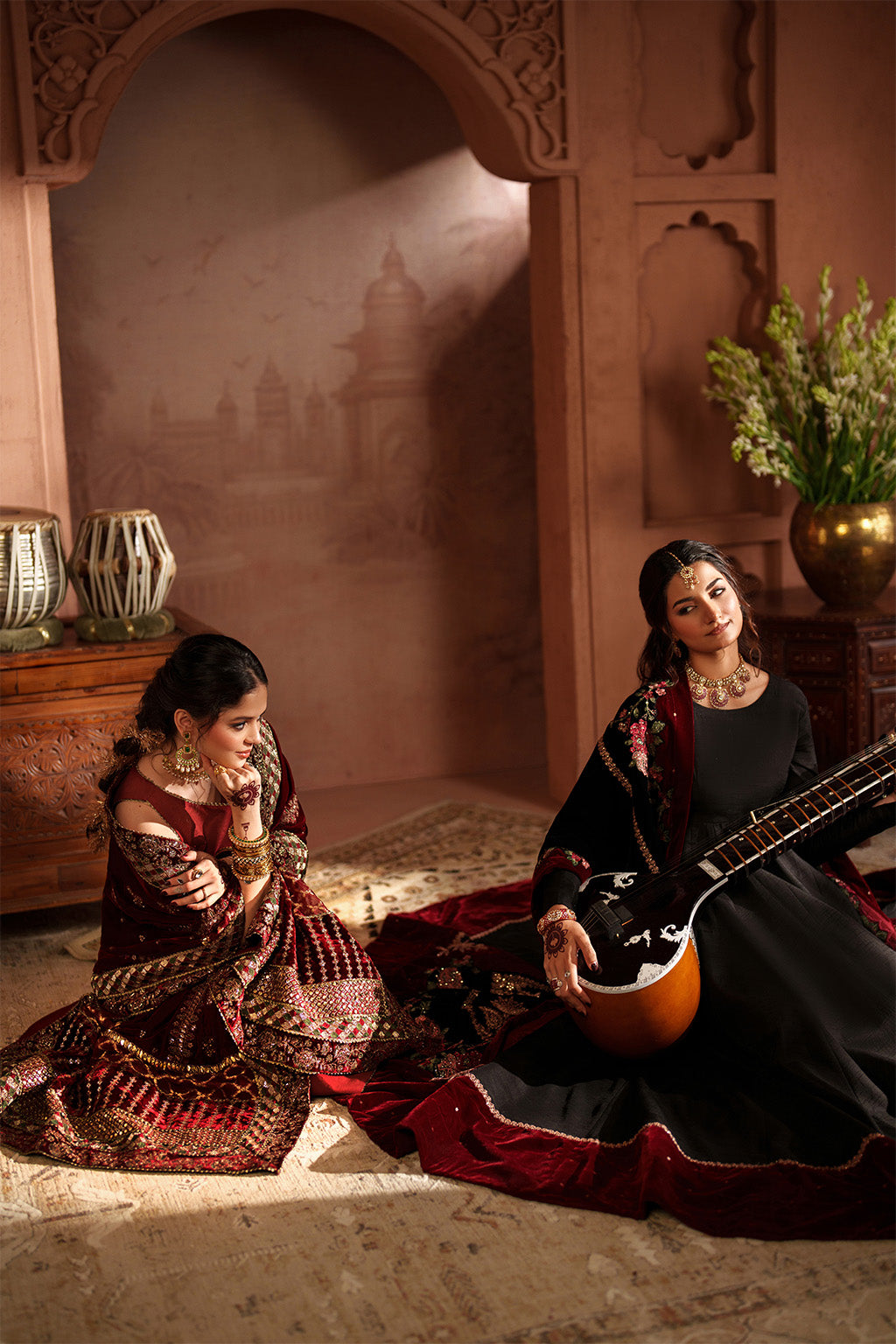 IV-59 Embroidered Velvet