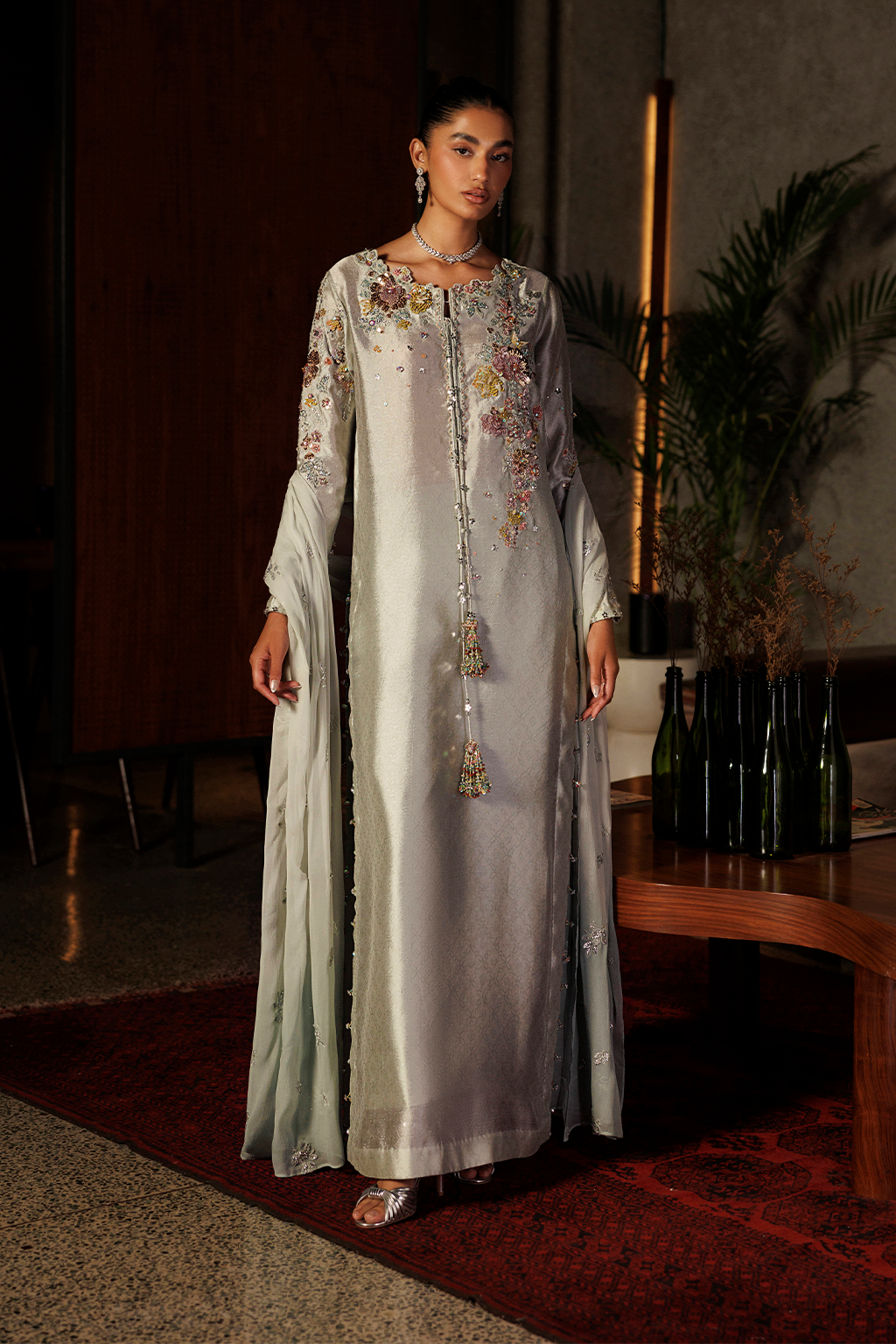 UE-718 Jacquard Sheesha Silk