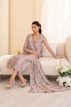 UE-437 Embroidered Pure Organza