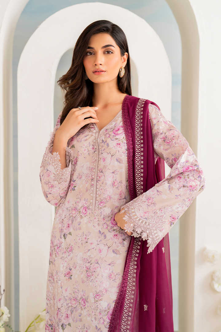 IGL-08 Embroidered Lawn - Iznik