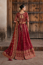 ILC-07 Embroidered Printed Silk (frock)