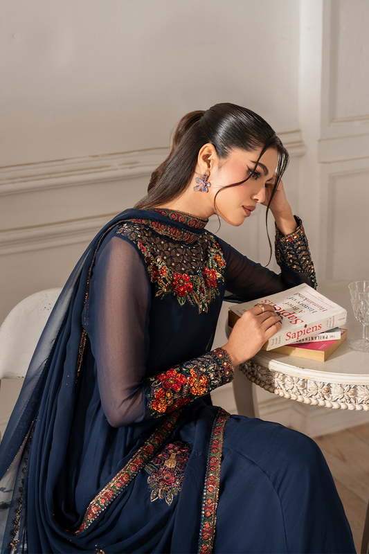 UE-412 Embroidered Chiffon