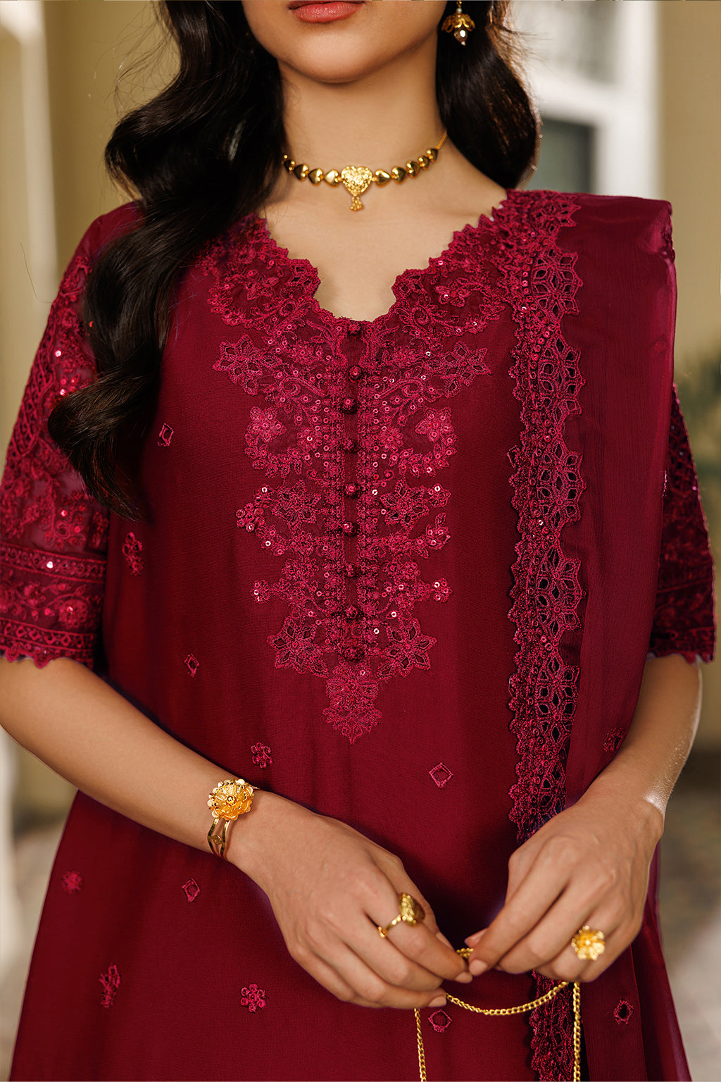 CC-97 Embroidered Chiffon Secondary image