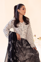 UE-261 Embroidered Lawn - Iznik