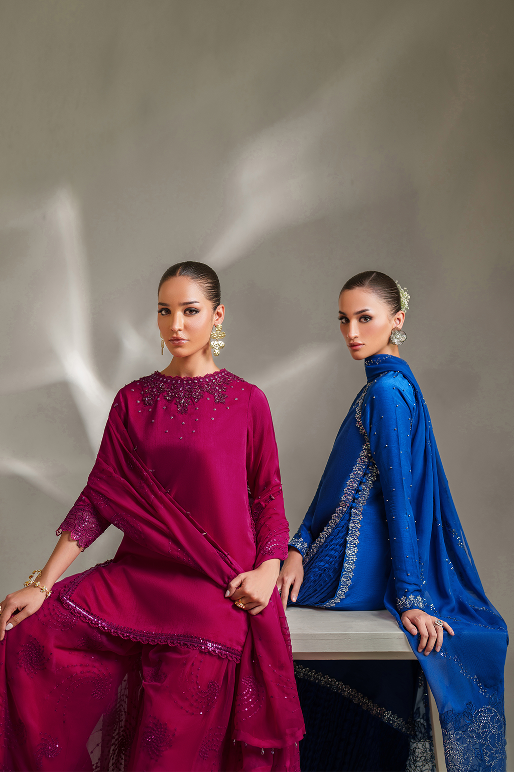 IP-338 Embroidered Rawsilk