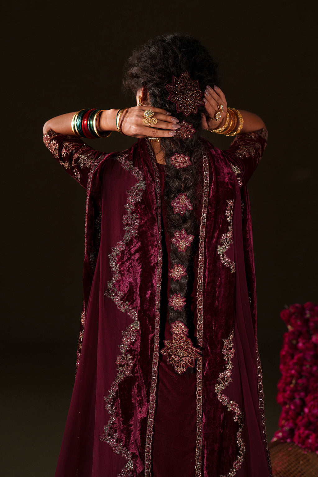 IV-71  Embroidered Velvet