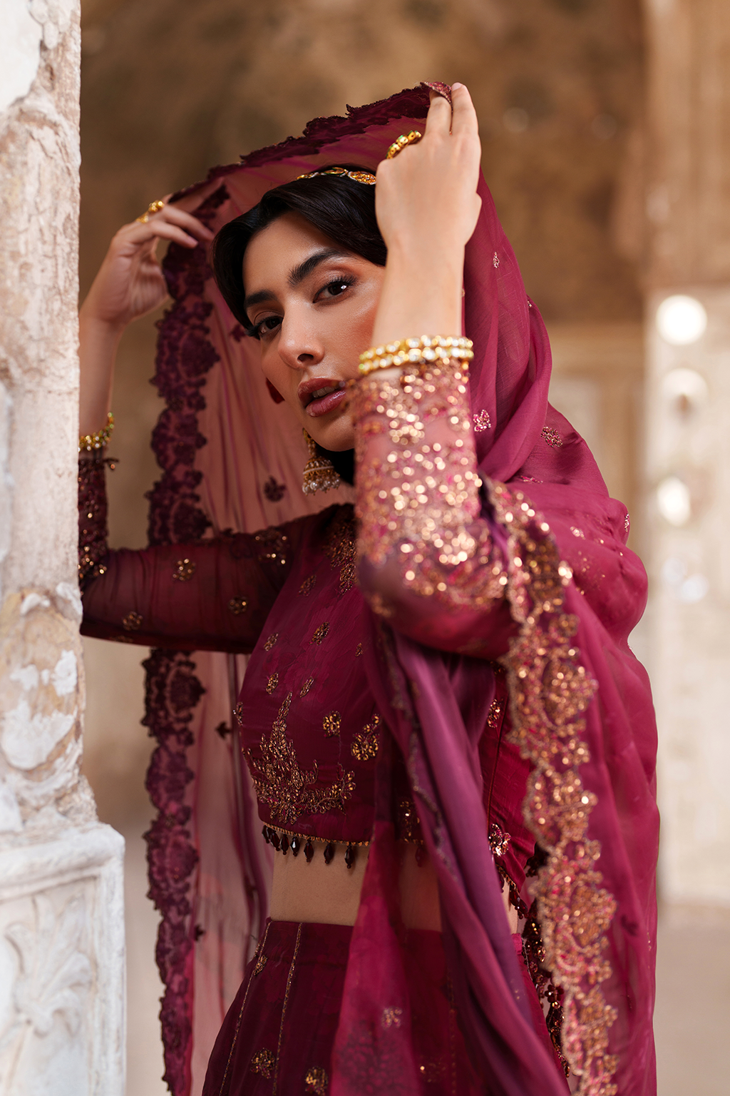 UE-554 Printed Chiffon - Iznik