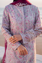 UE-403 Embroidered Lawn - Iznik