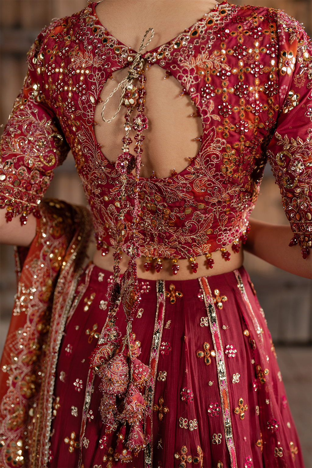 ILC-07 Embroidered Printed Silk (frock)