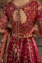 ILC-07 Embroidered Printed Silk (Lehnga & Choli)