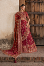 ILC-07 Embroidered Printed Silk (Lehnga & Choli)