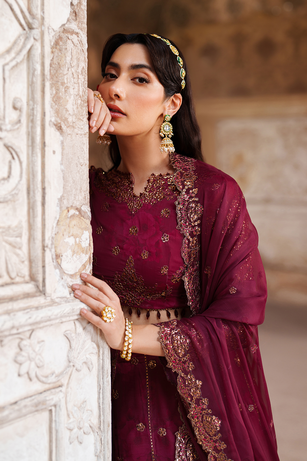 UE-554 Printed Chiffon - Iznik