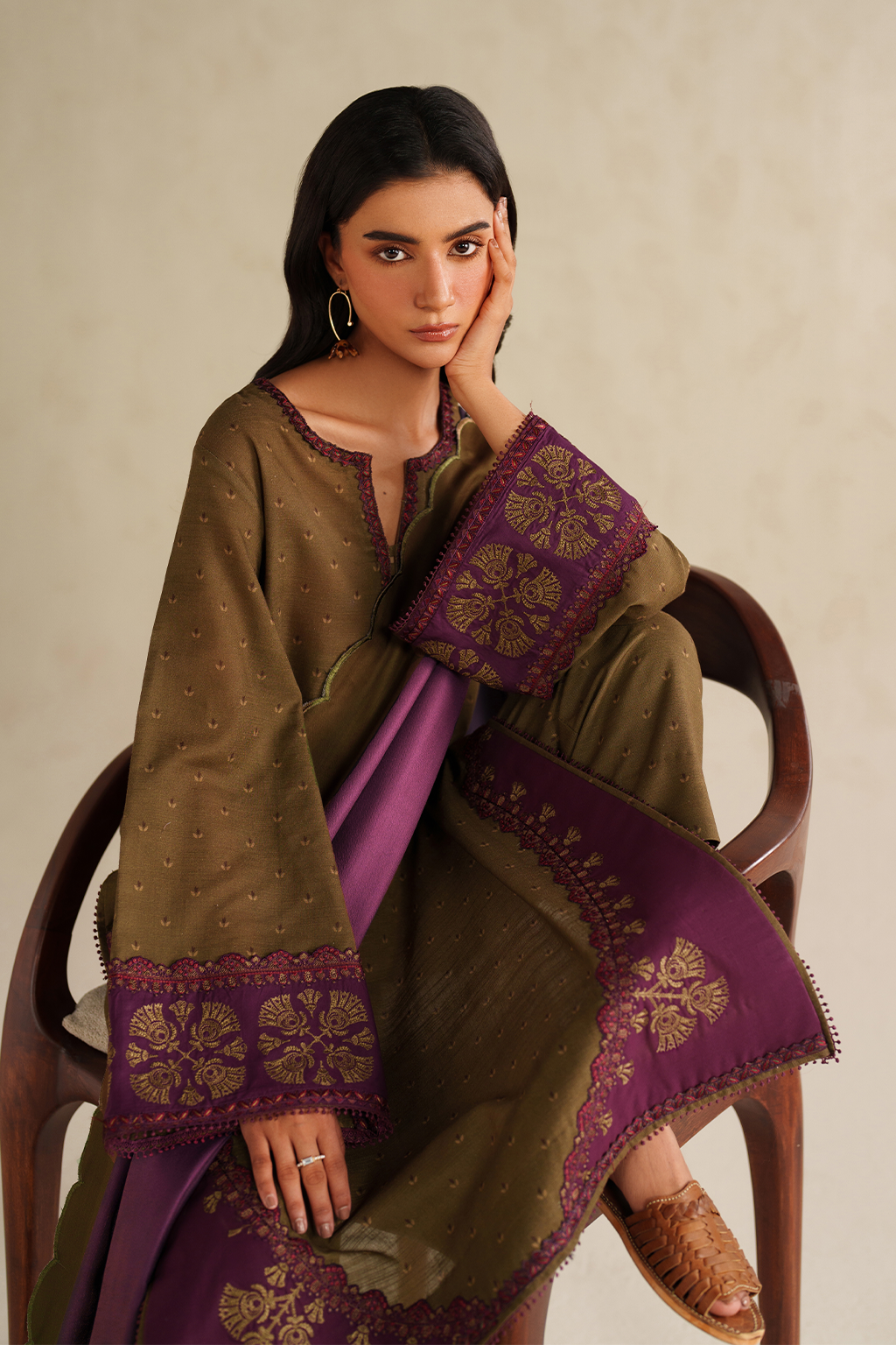 UE-573 Printed Khaddar