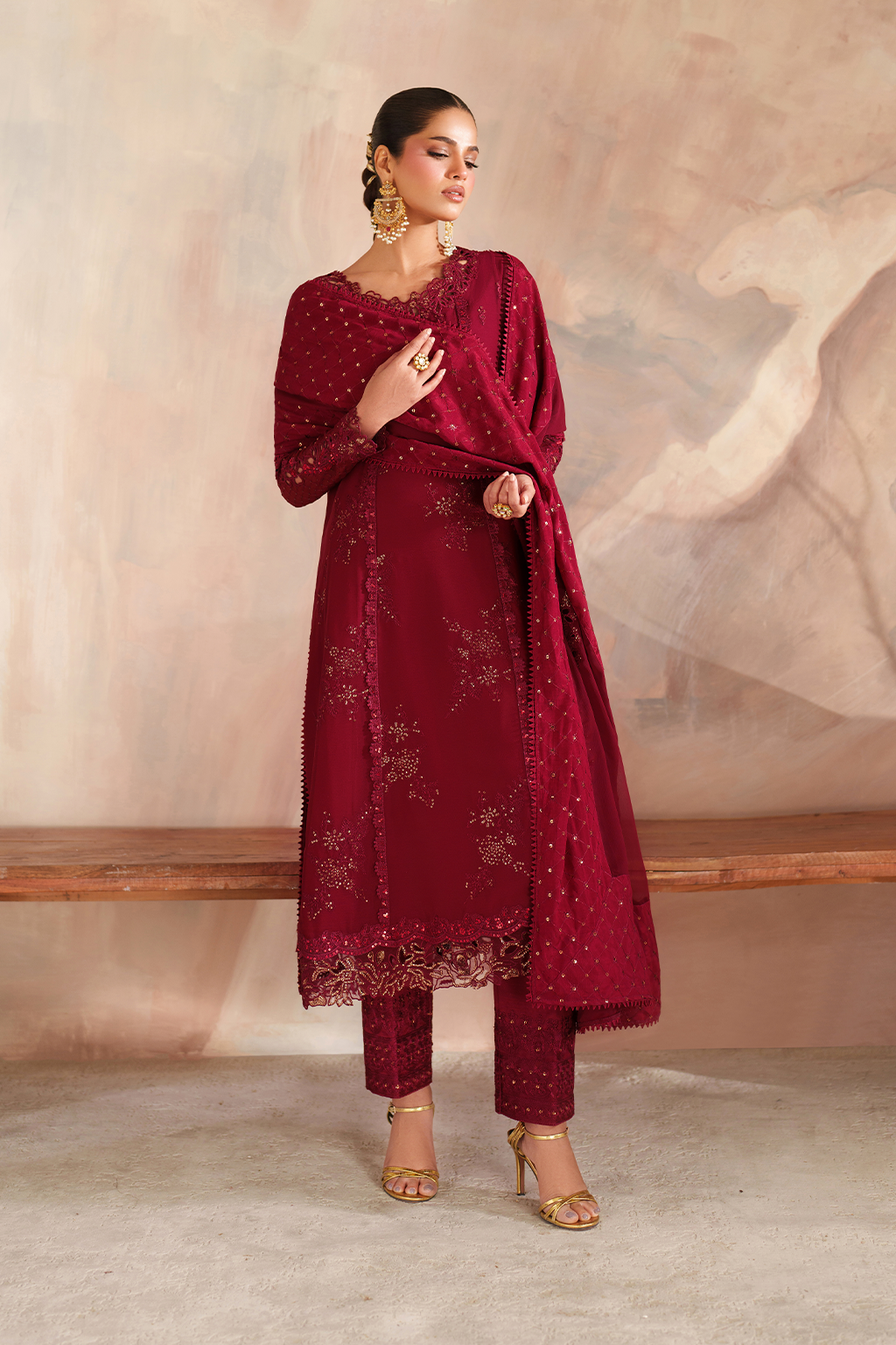 CC-83 Embroidered Chiffon