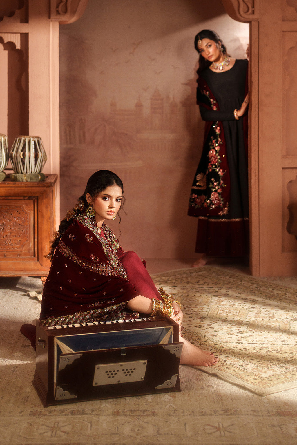 IV-56 Embroidered Velvet
