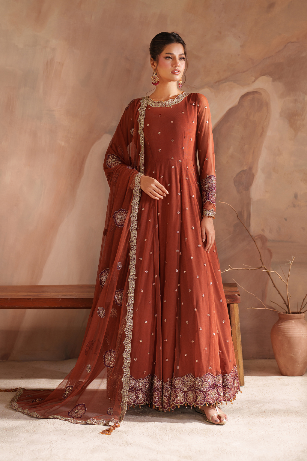 CC-78 Embroidered Net - Iznik