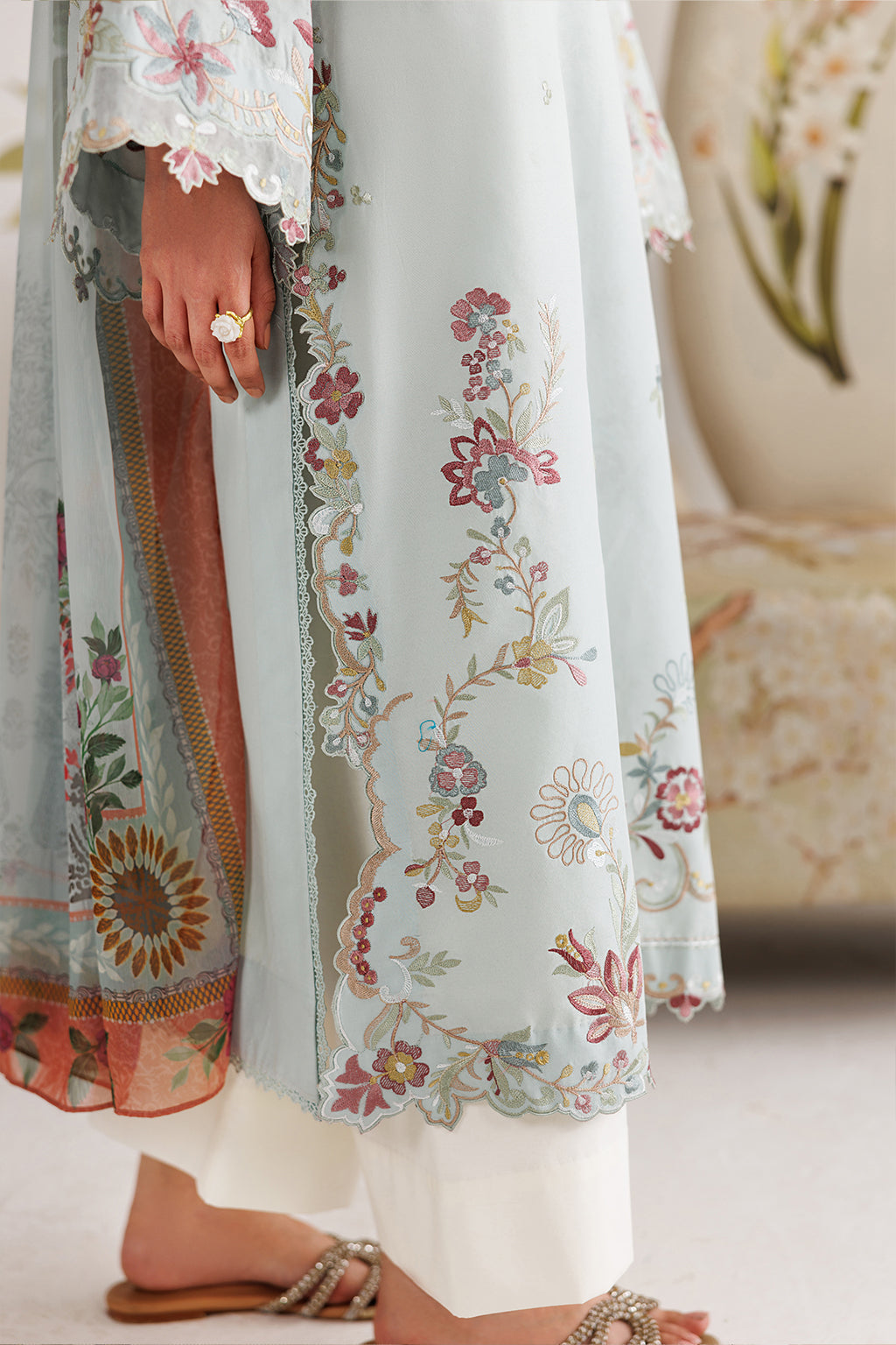 UE-679 Embroidered Lawn Secondary image