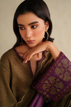 UE-573 Printed Khaddar - Iznik