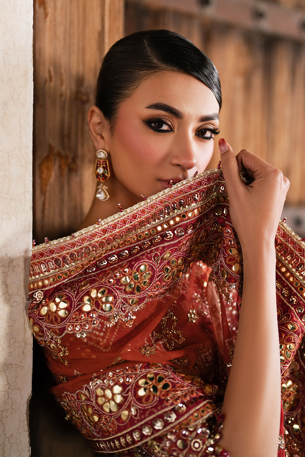 ILC-07 Embroidered Printed Silk (Lehnga & Choli)