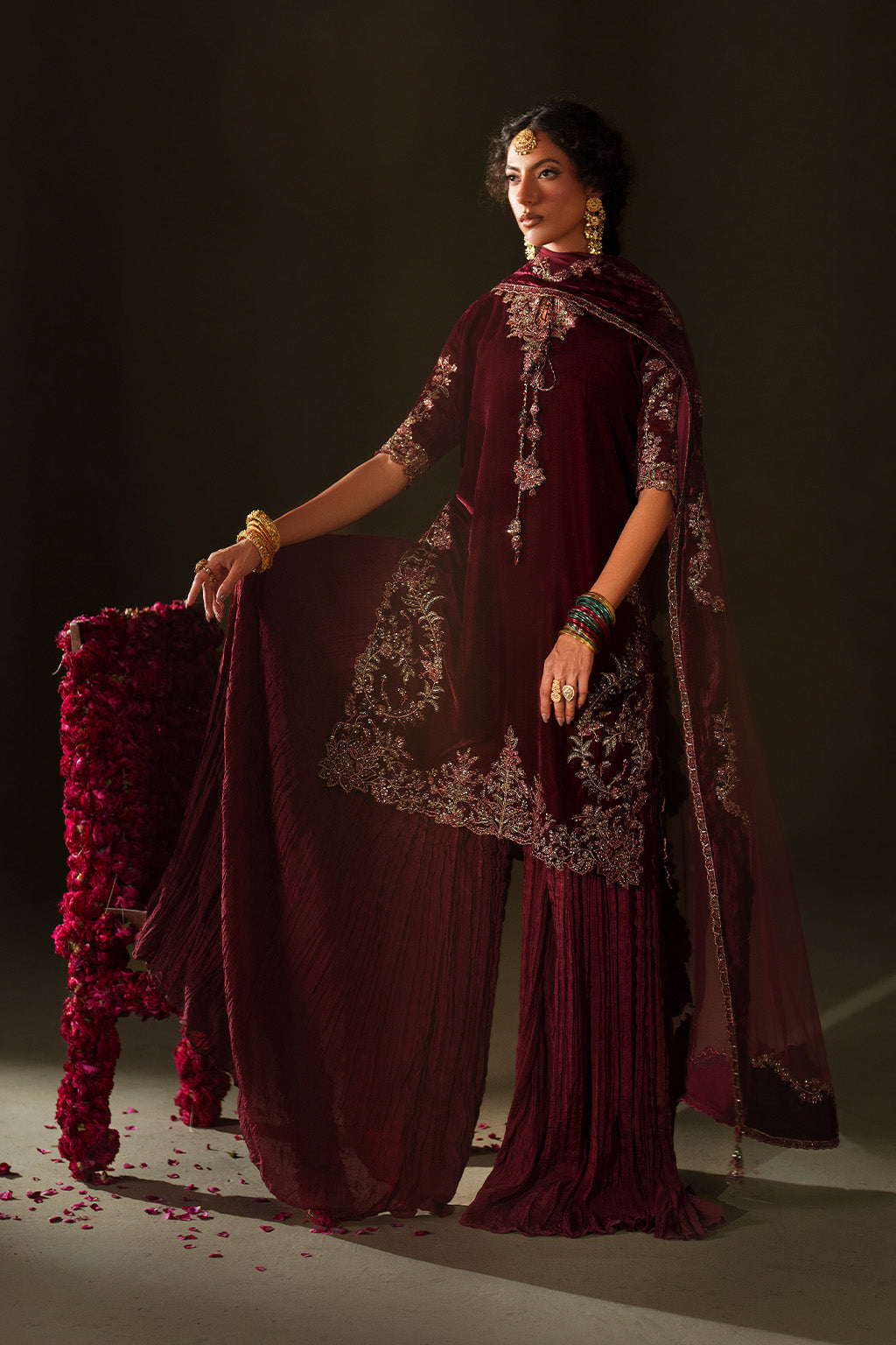 IV-71  Embroidered Velvet