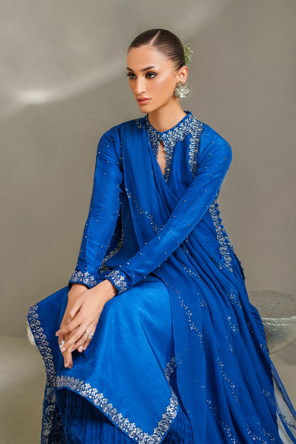 IP-336 Embroidered Rawsilk