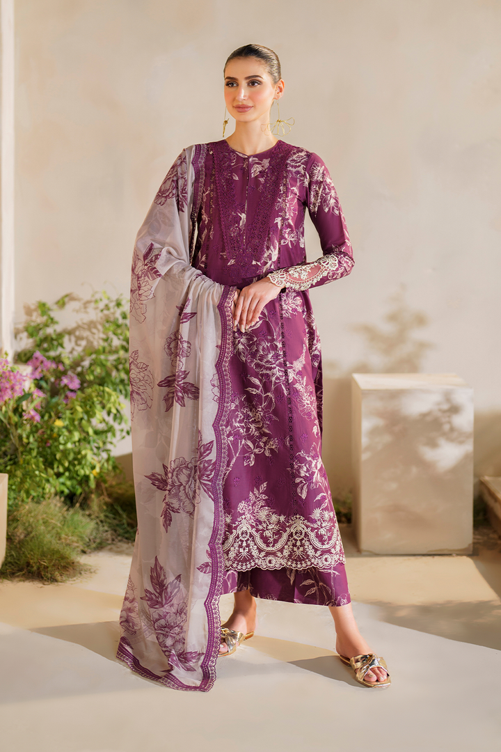 SFL-04 Embroidered Lawn - Iznik