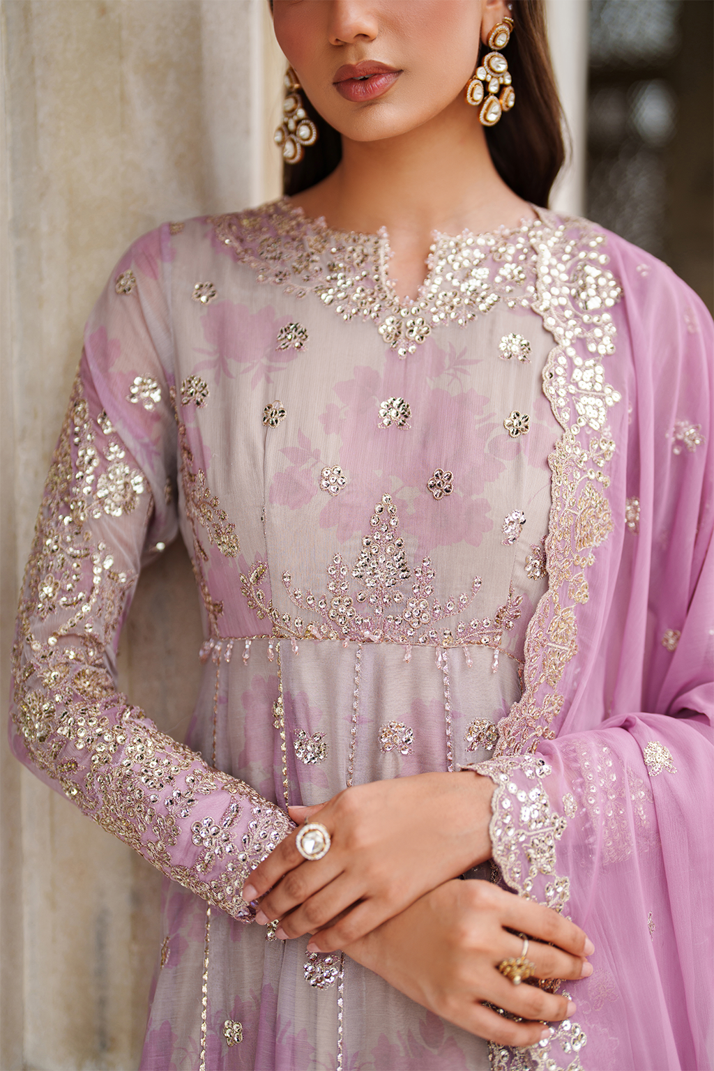 UE-555 Printed Chiffon Secondary image