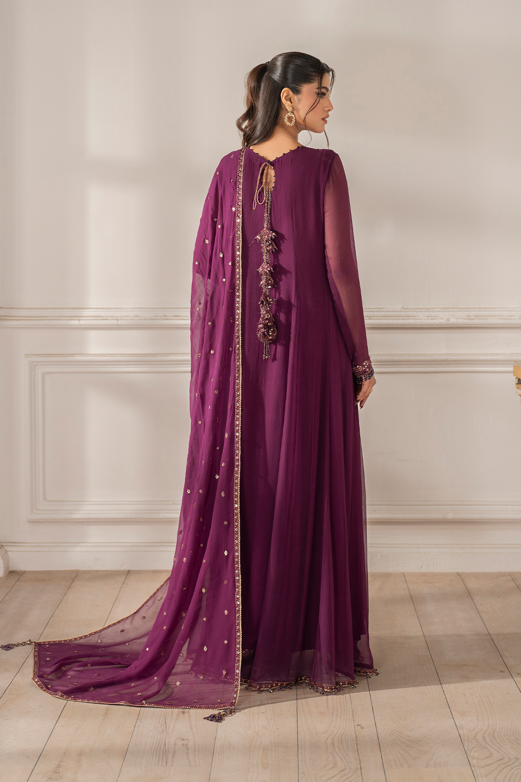 UE-480  Embroidered Chiffon