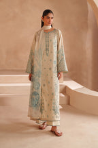 UE-605  Embroidered Lawn - Iznik