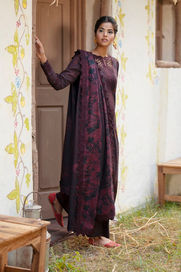 IPK-04 Embroidered Slub Khaddar - Iznik