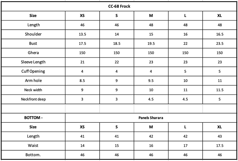 Size Chart Image