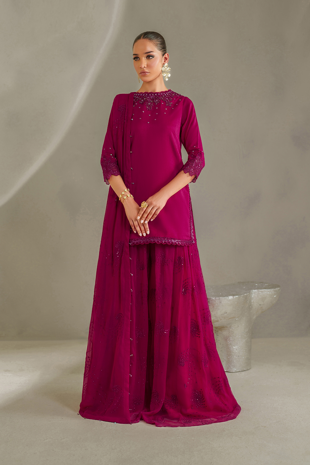 IP-338 Embroidered Rawsilk Main image