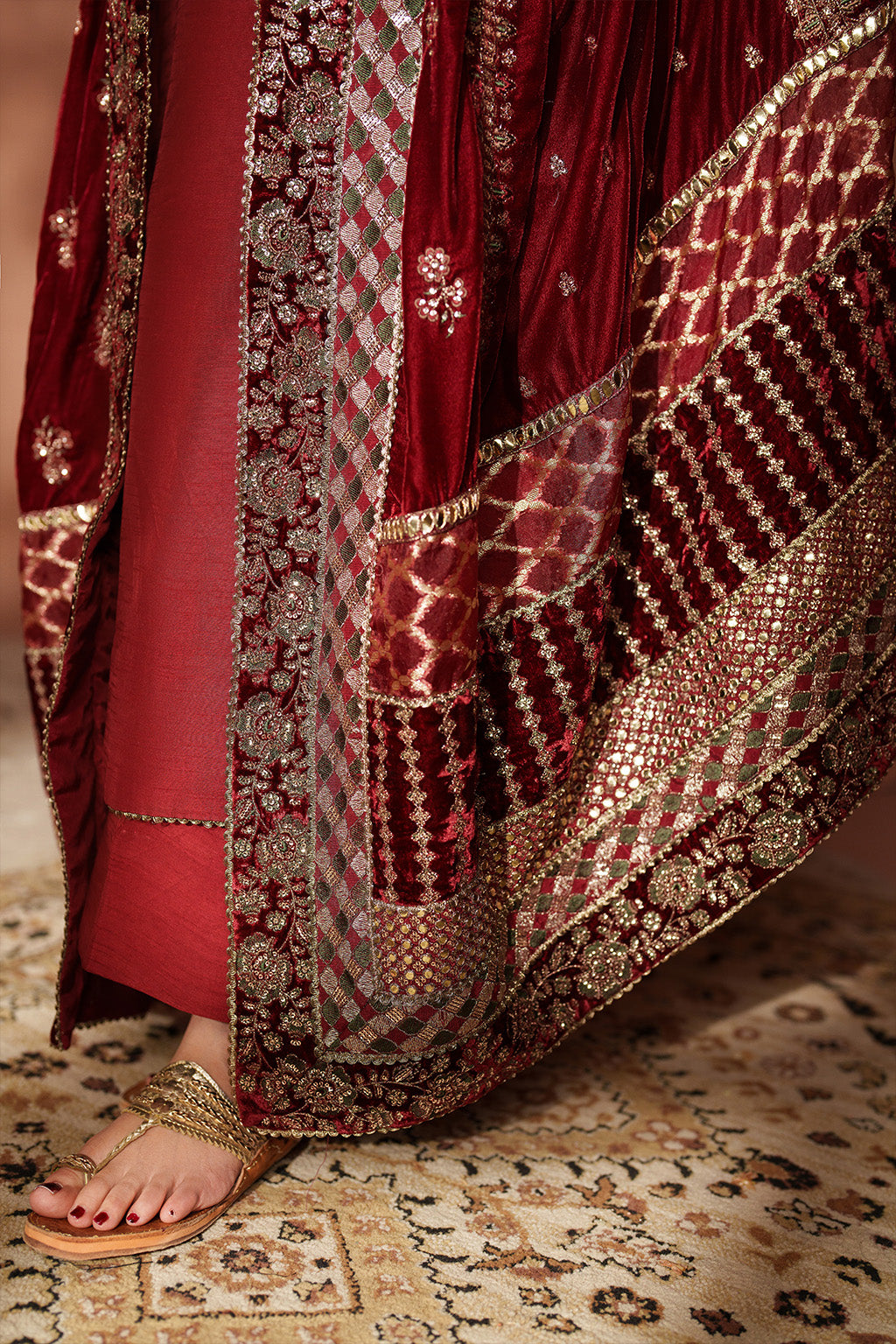 IV-56 Embroidered Velvet