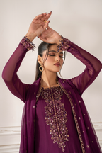 UE-480  Embroidered Chiffon - Iznik