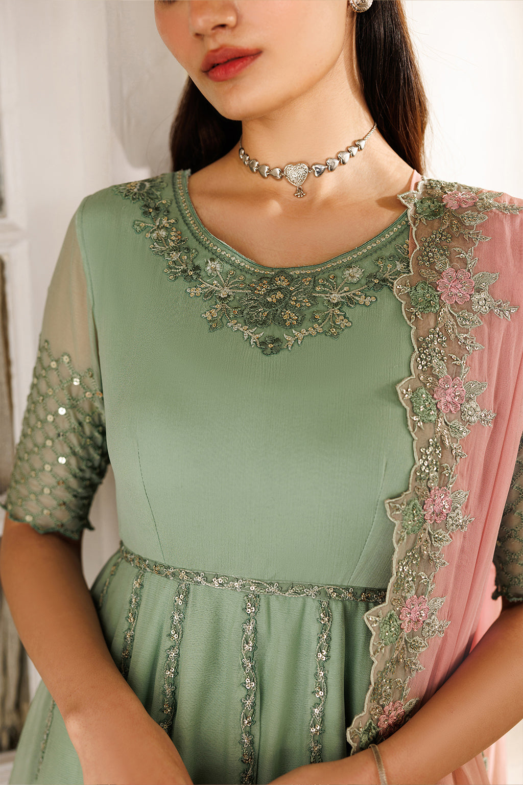 CC-99 Embroidered Chiffon Secondary image