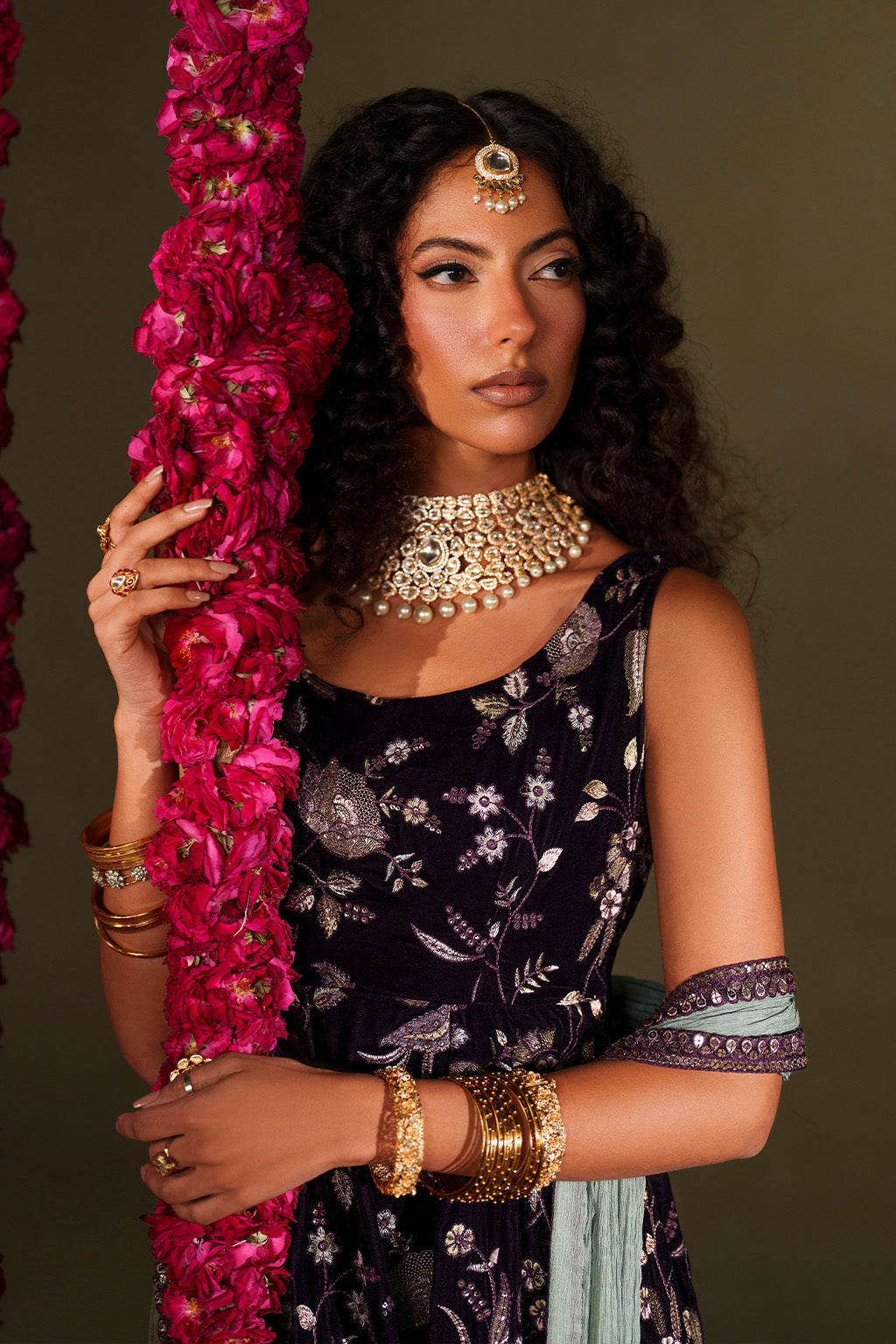 IV-67  Embroidered Velvet